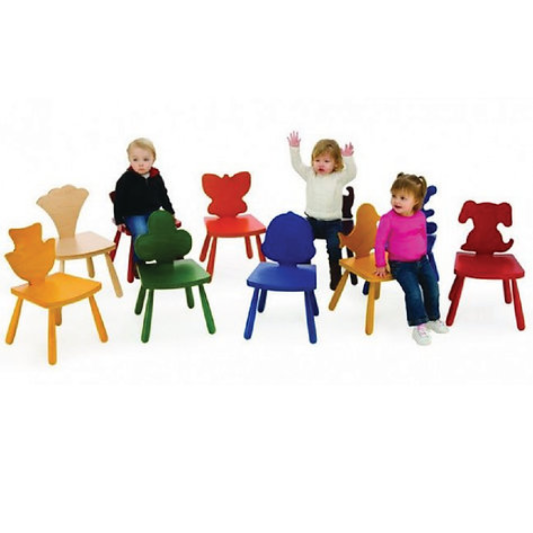 Colorful Kids Wooden Chair USA Child-Safe Furniture