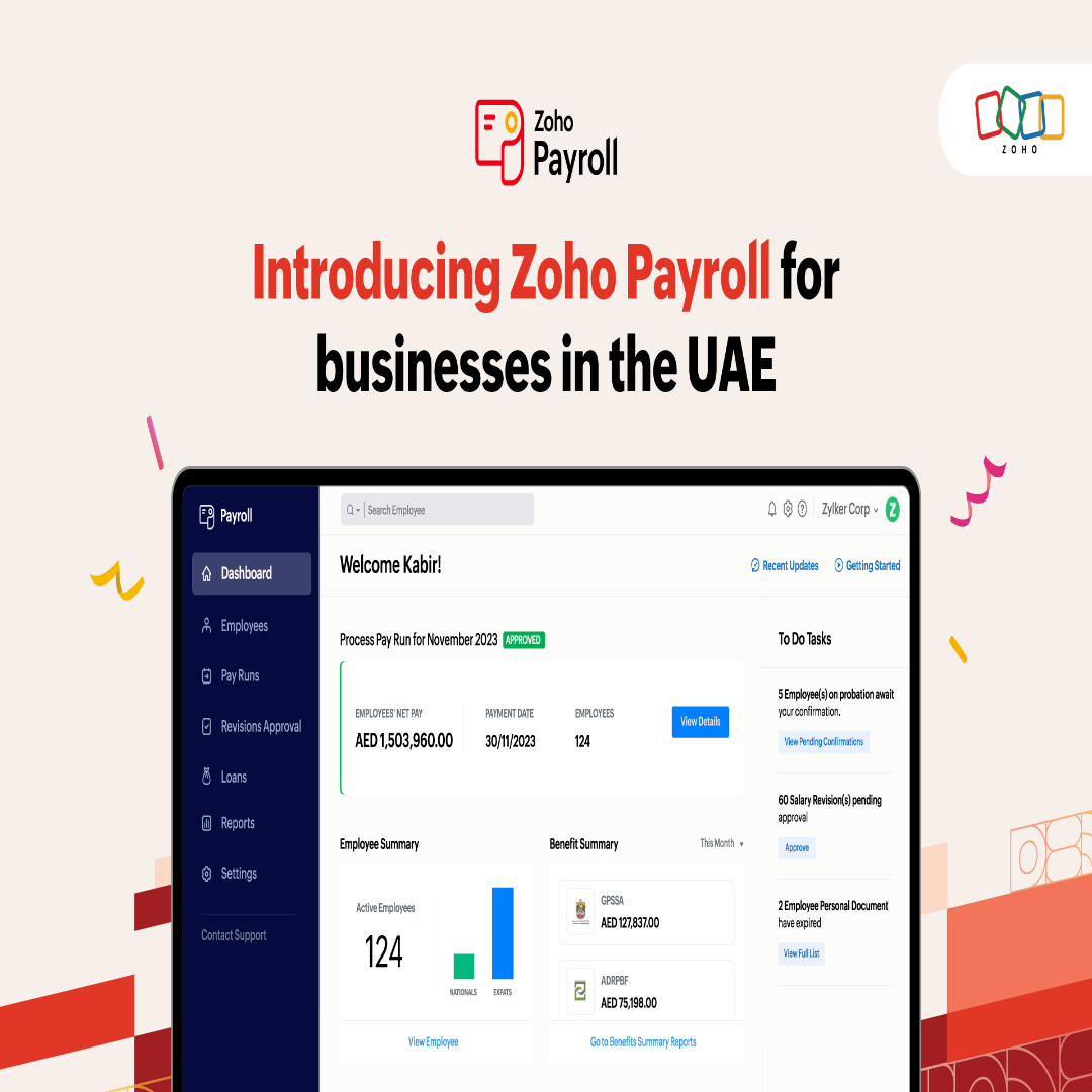 Zoho Payroll UAE – HRMS & Payroll Management Software