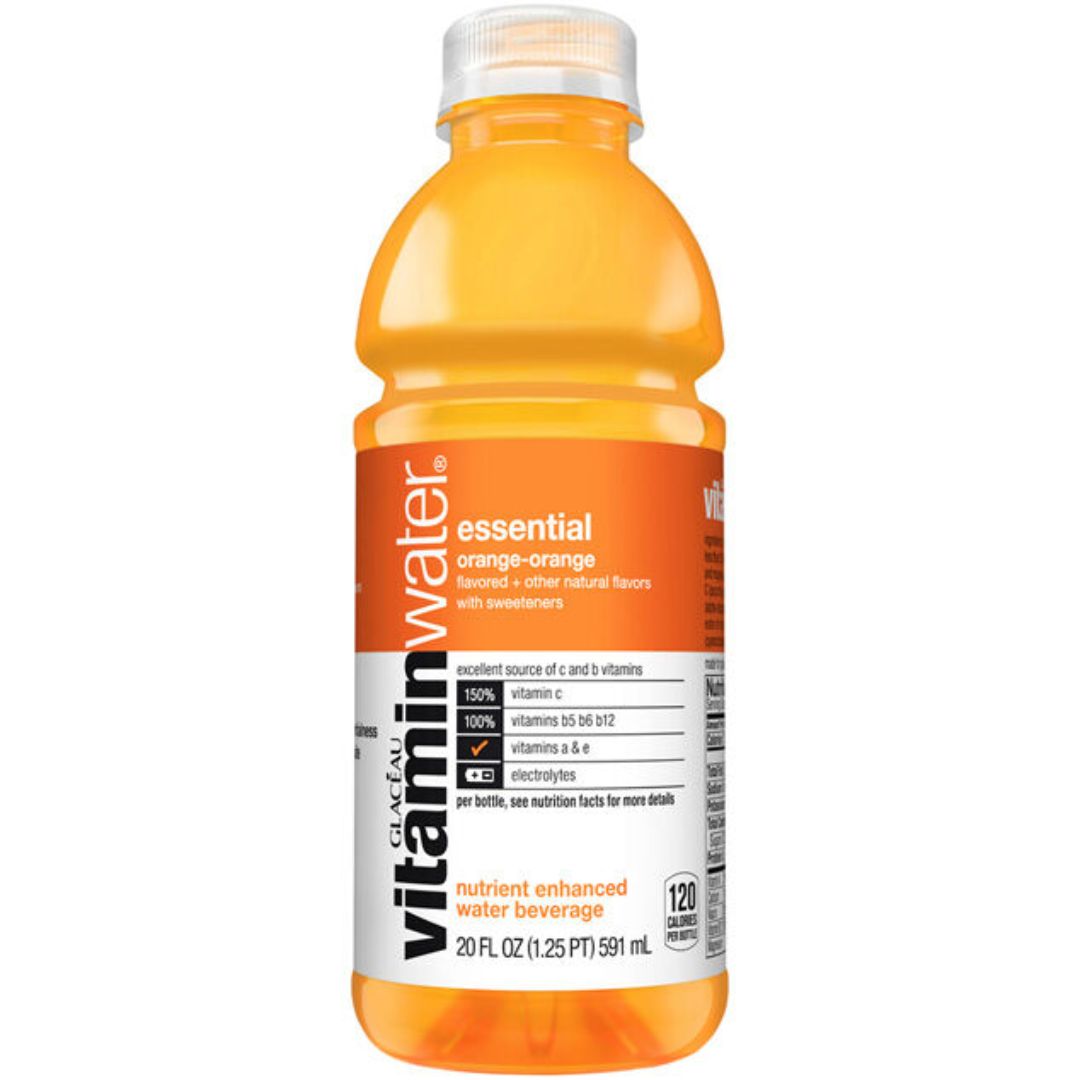 Vitamin Flavored Water Orange 12 Bottles USA
