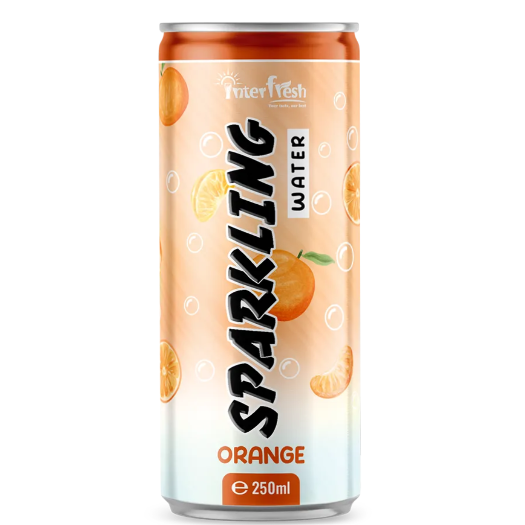 Interfresh Orange Sparkling Water 250ml Vietnam