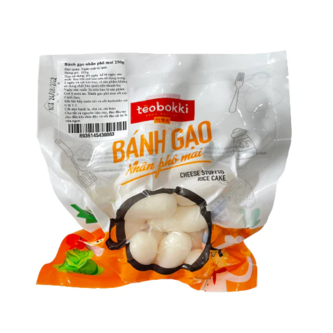 Cheese Rice Cake 250g Frozen Korean Snack Vietnam