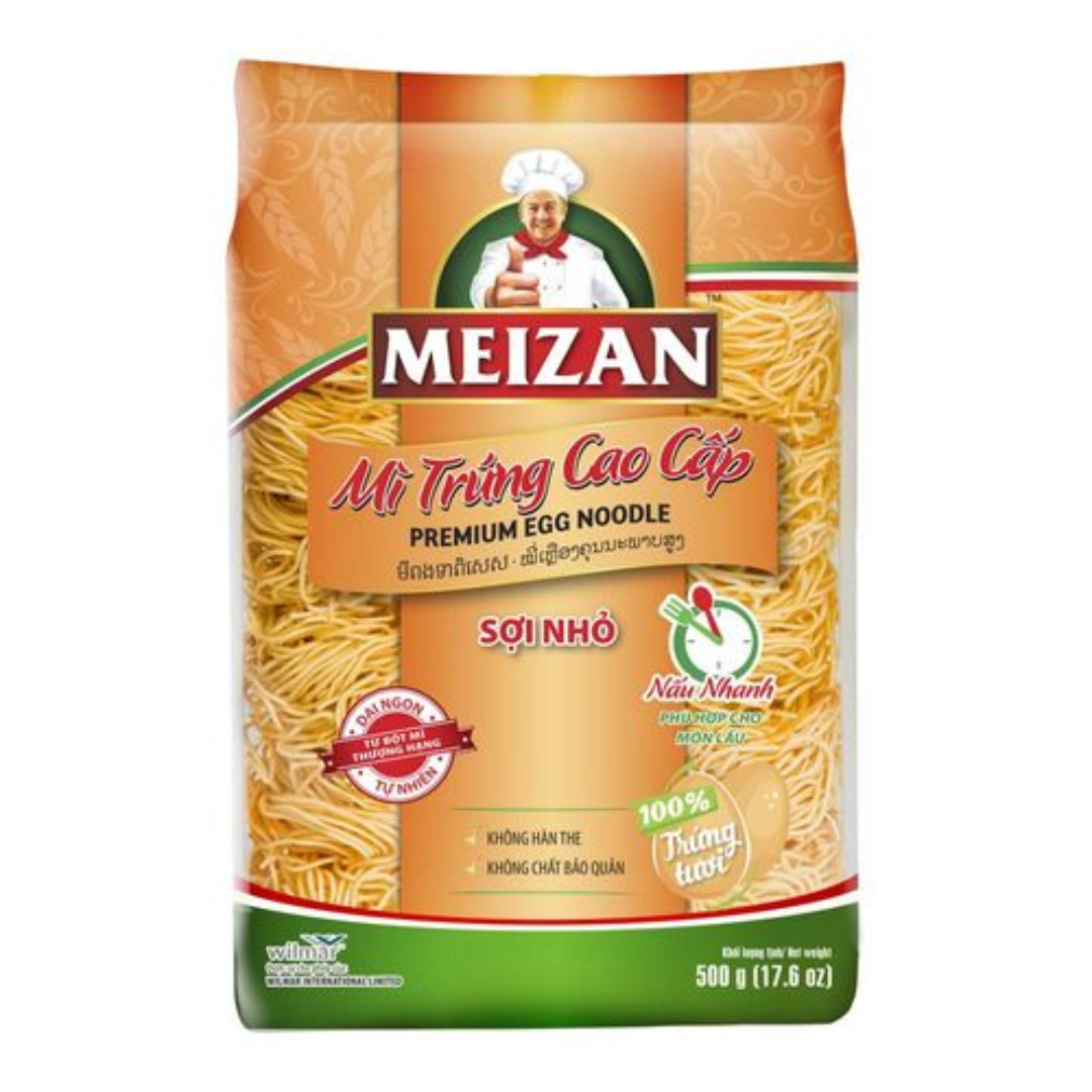 Meizan Egg Noodles 500g Thin Noodle Supply Vietnam