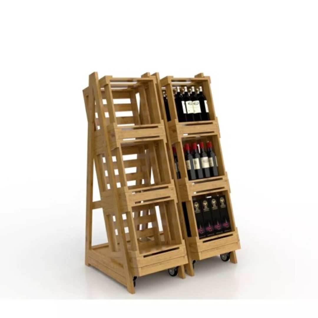 Wooden Boltless Shelving Rack VPOS-SR-WM-08 Vietnam