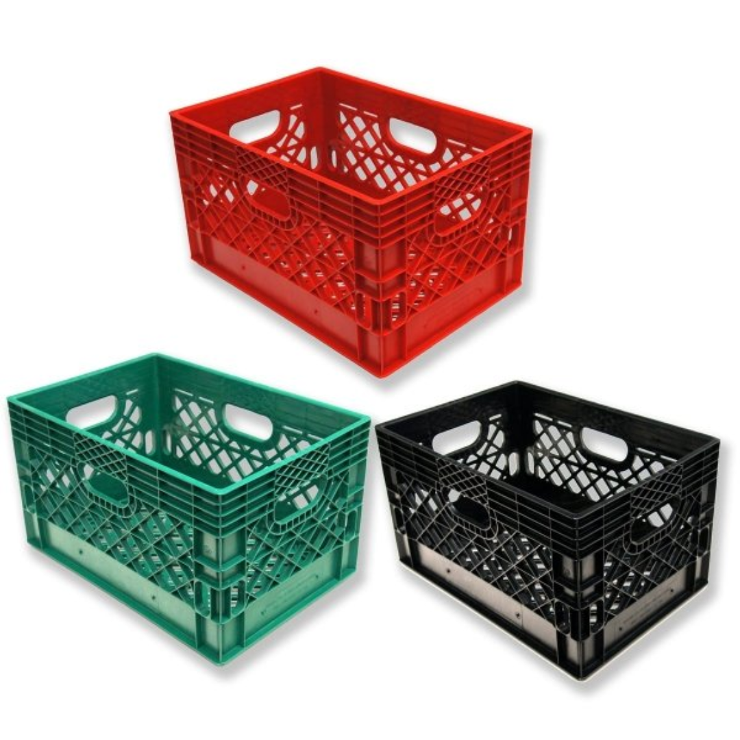 Set of 3 Industrial Crates Durable US Distributor