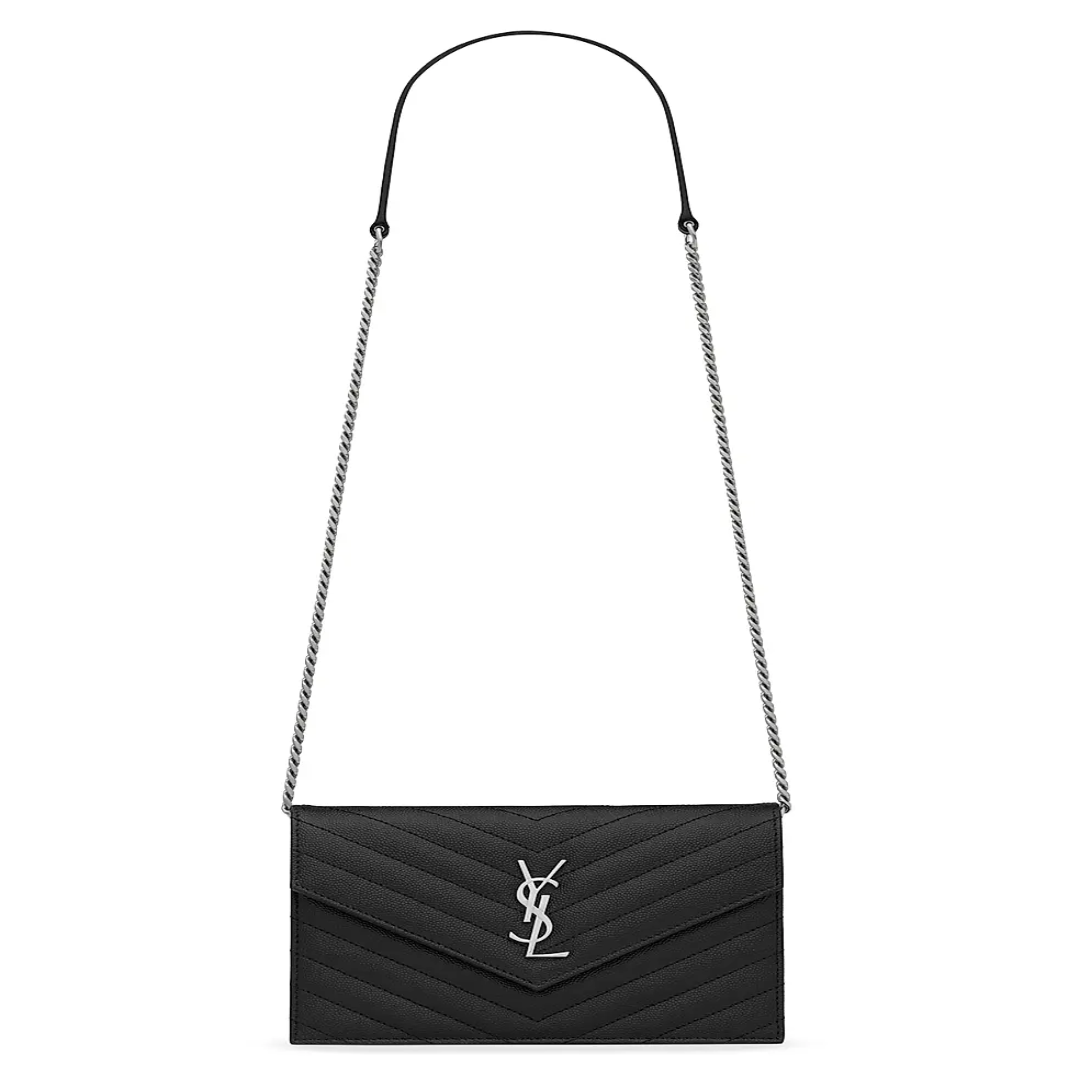 Saint Laurent Cassandre Crossbody Bag Grain De Poudre Leather