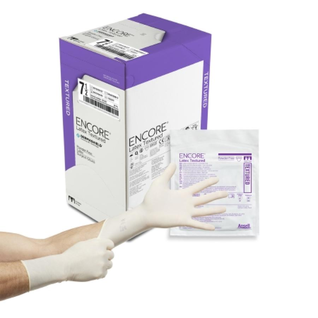 Ansell ENCORE Latex Surgical Gloves Textured Medical Use