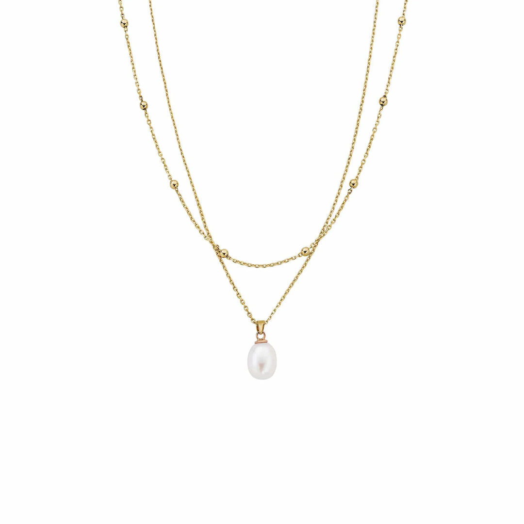 Nature's Wonder 9ct Gold Beachcomber Layered Necklace