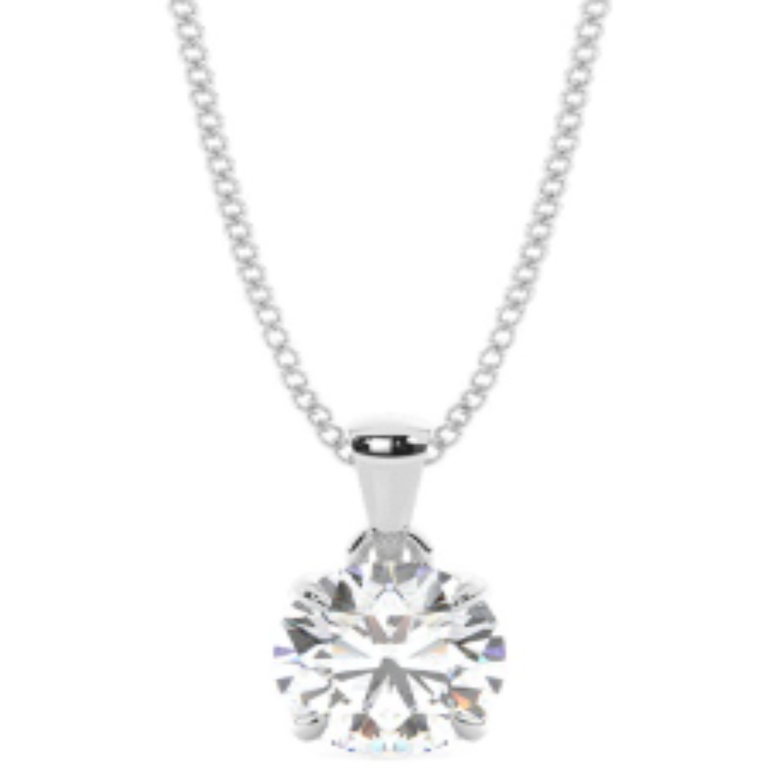 Diamond Solitaire Pendant Necklace Price