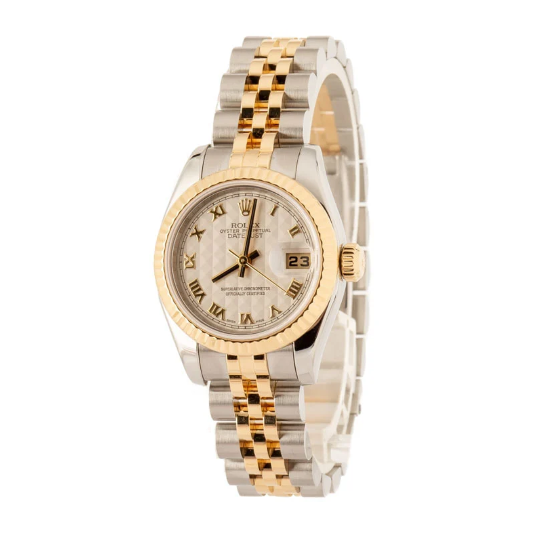 Luxury Ladies Watch Rolex Datejust 179173 Ivory Dial