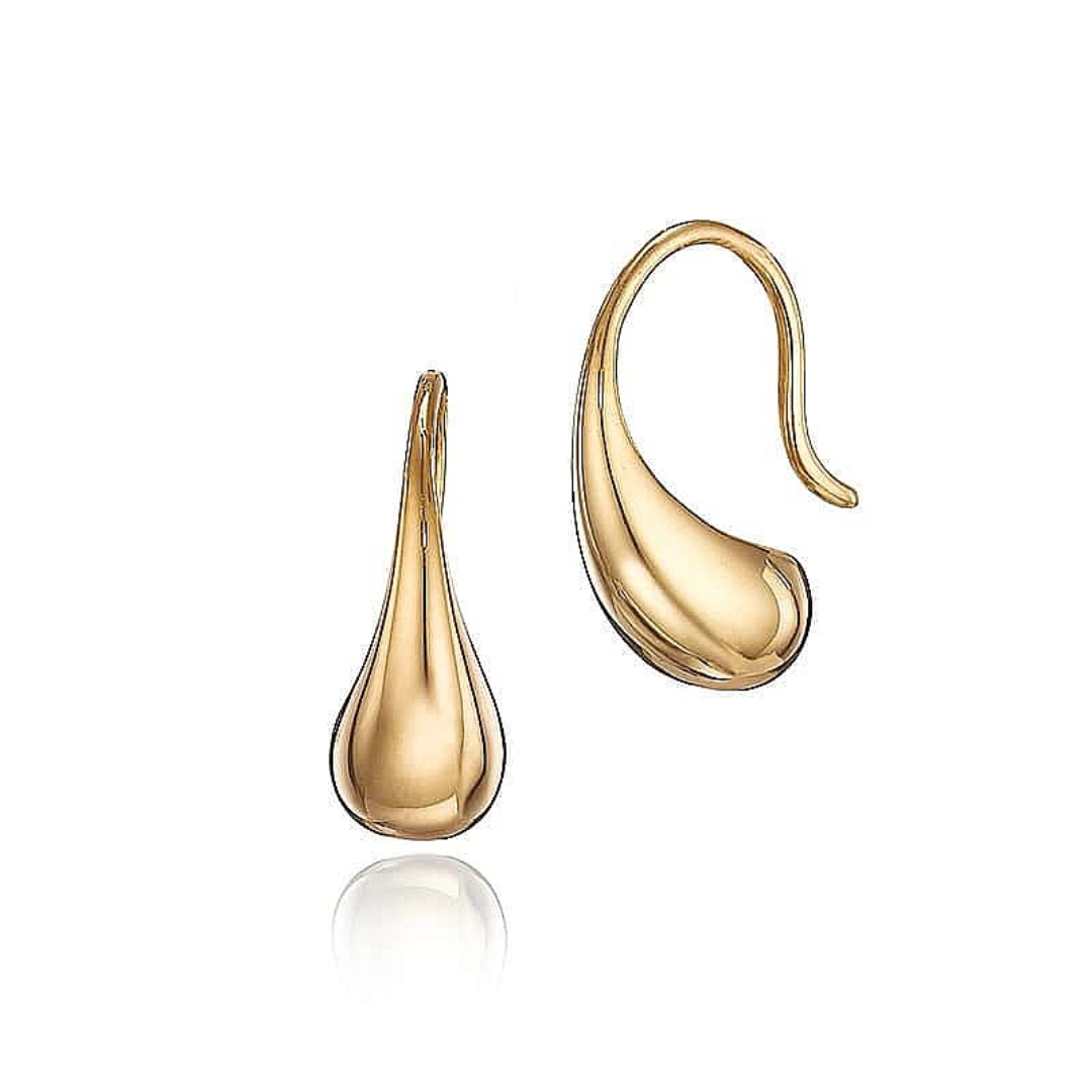Gold Molten Drops Earrings Online Shopping