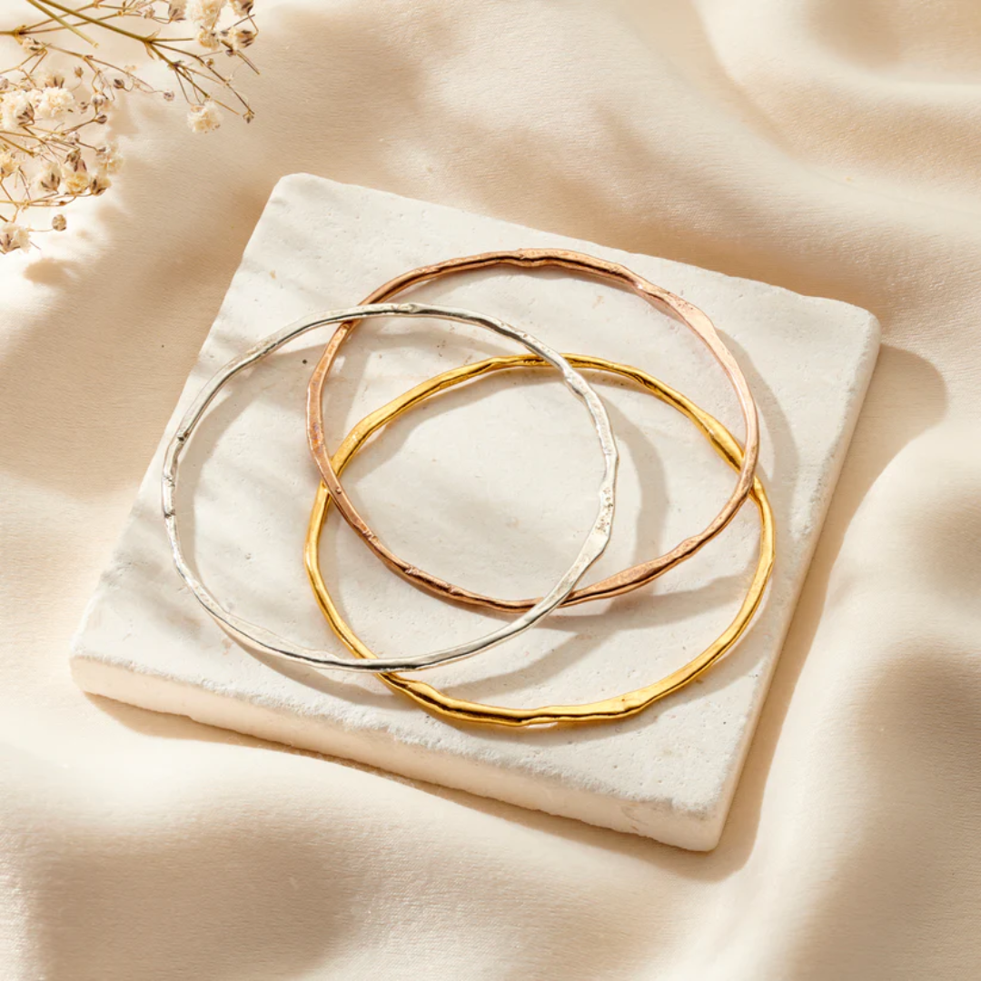 Molten Bangle Bracelet Gold Finish Buy Online