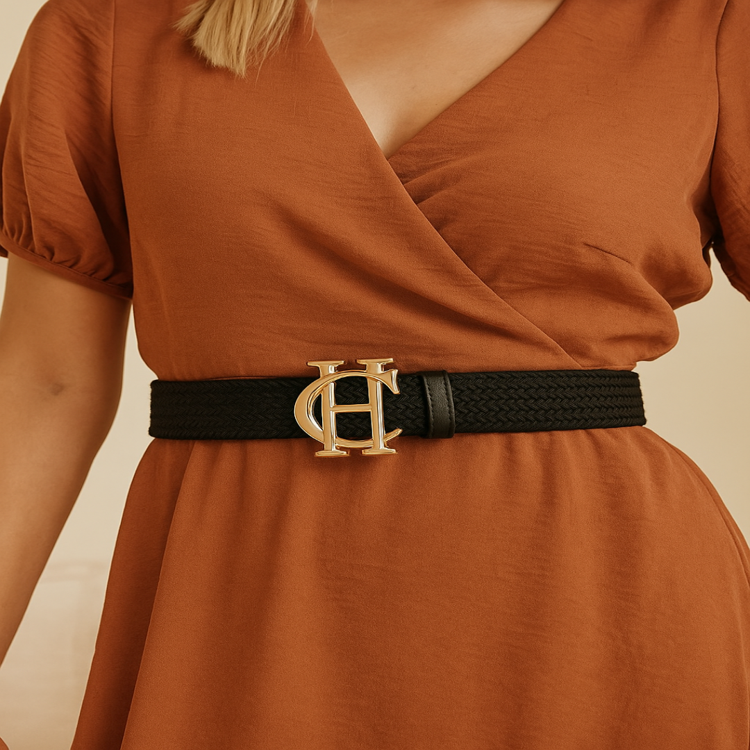 Holland Cooper Heritage Dress Belt Black at Best Price