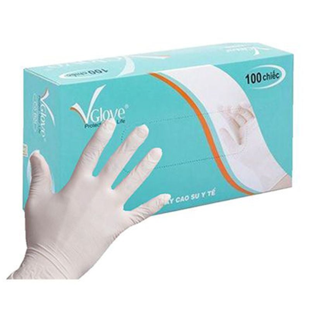 Vglove Powdered Medical Gloves 24cm Best Price