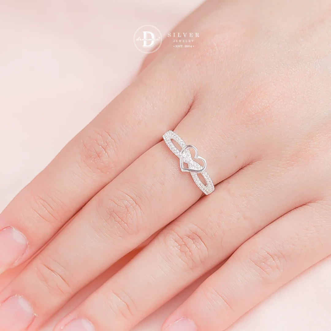 Big Pin Twist Silver Ring Unisex 925 For Sale