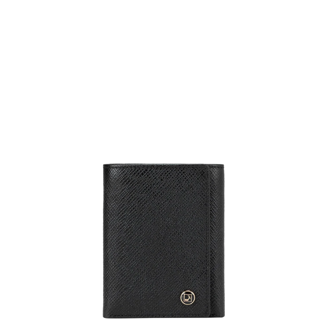 Black Franzy Mens Trifold Wallet Price