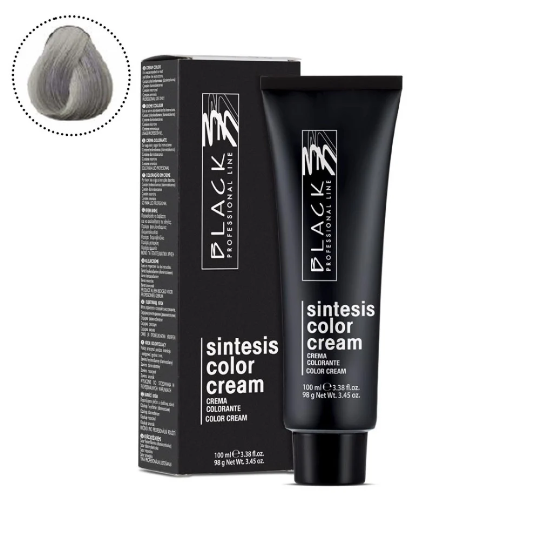 Black Sintesis Color Cream London Grey GL-C12 For Hair