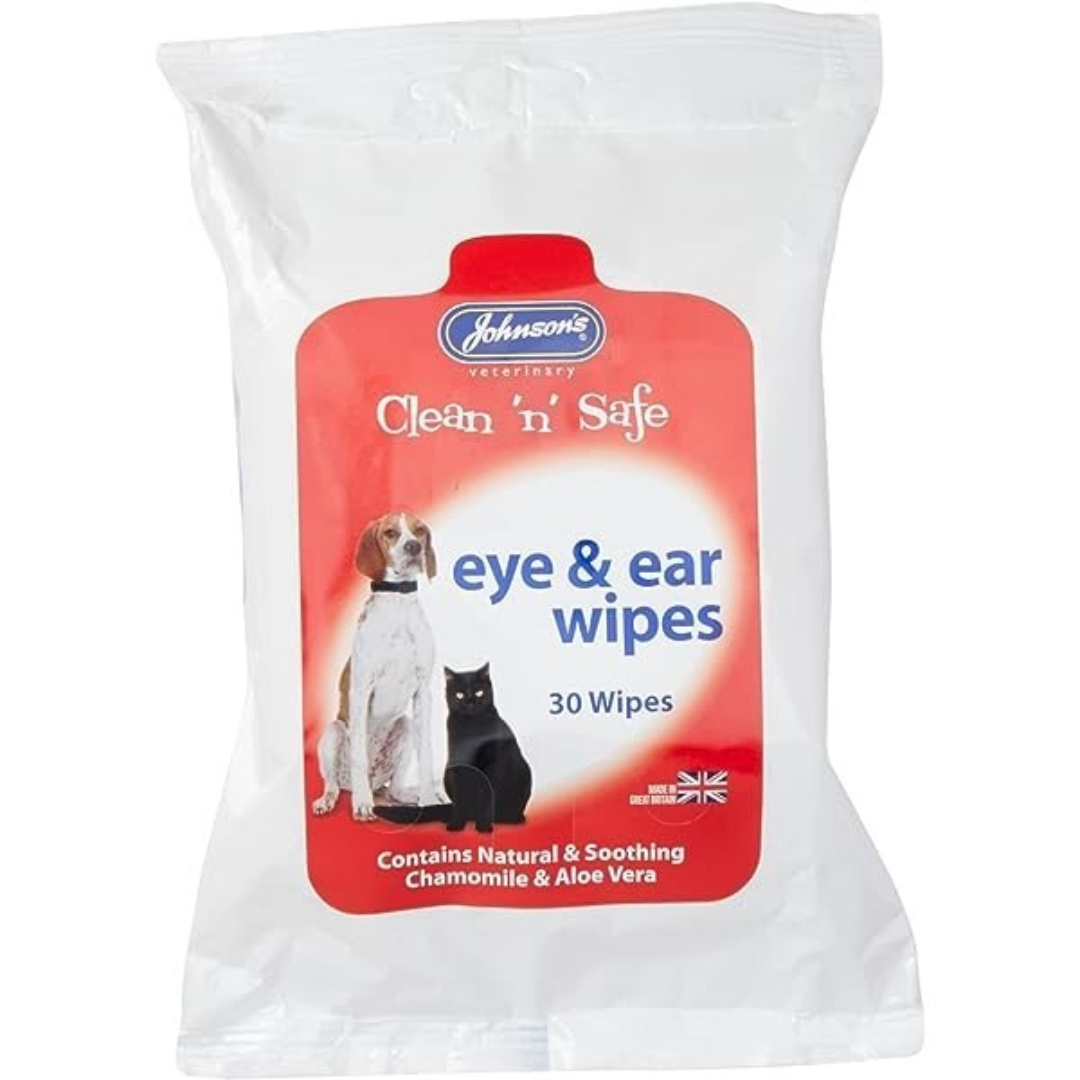 Johnsons Veterinary Clean N Safe Eye Ear Wipes