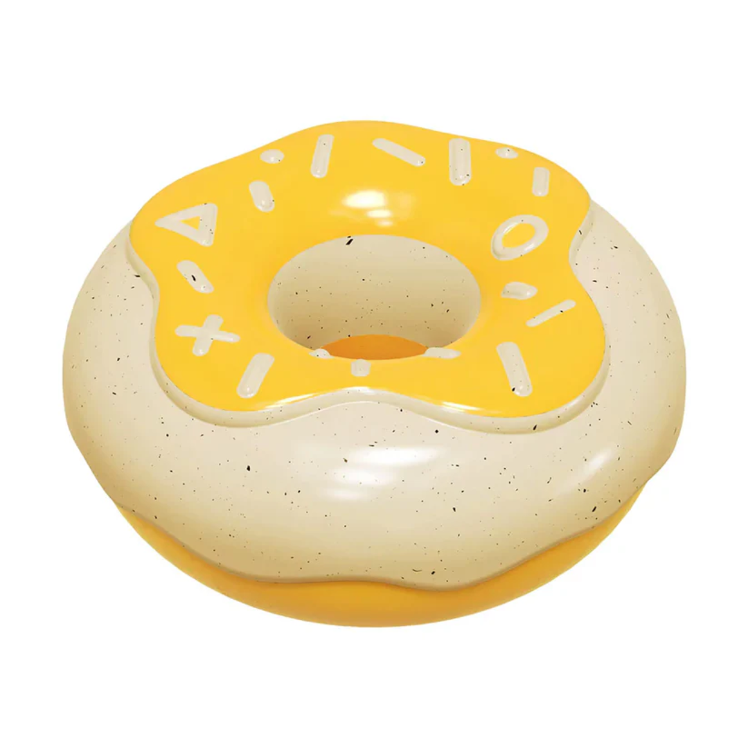 Vanilla Donut TPR Rubber Chew Toy For Dogs