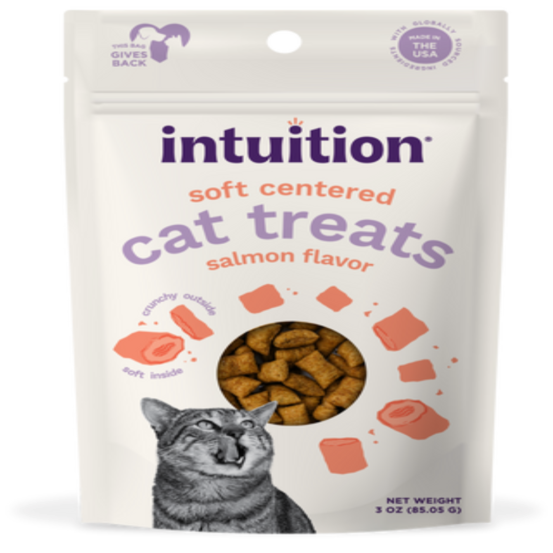 Intuition Salmon Recipe Soft Center Cat Treats Chews 3 oz