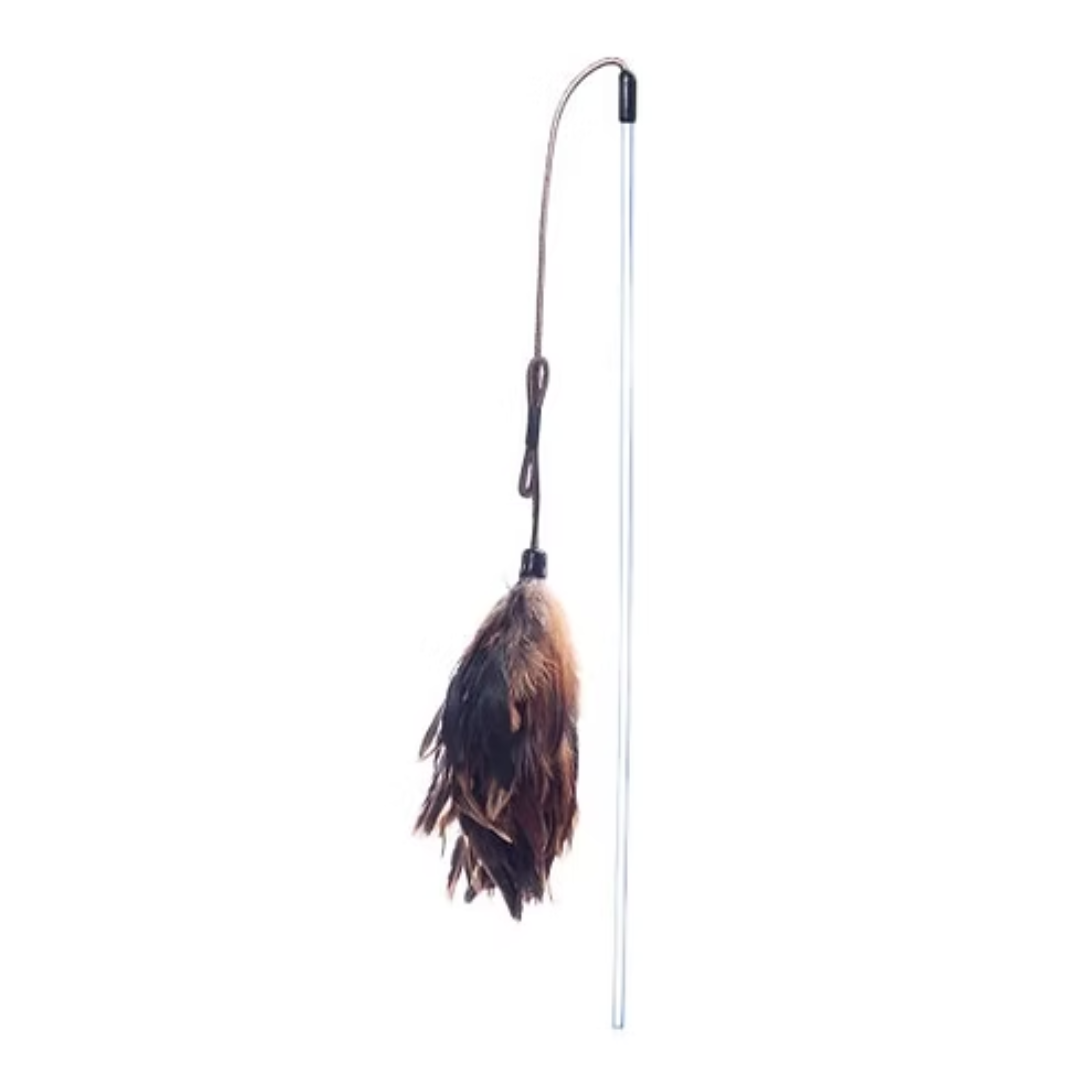 Vee Toys PURRfect Pouncer Feather Wand For Cats
