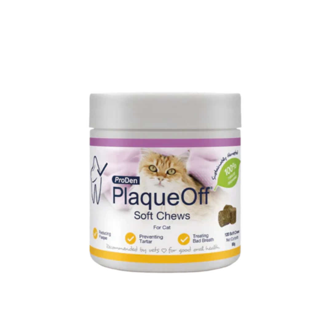 Proden Plaqueoff Soft Chews For Cats 120 Count