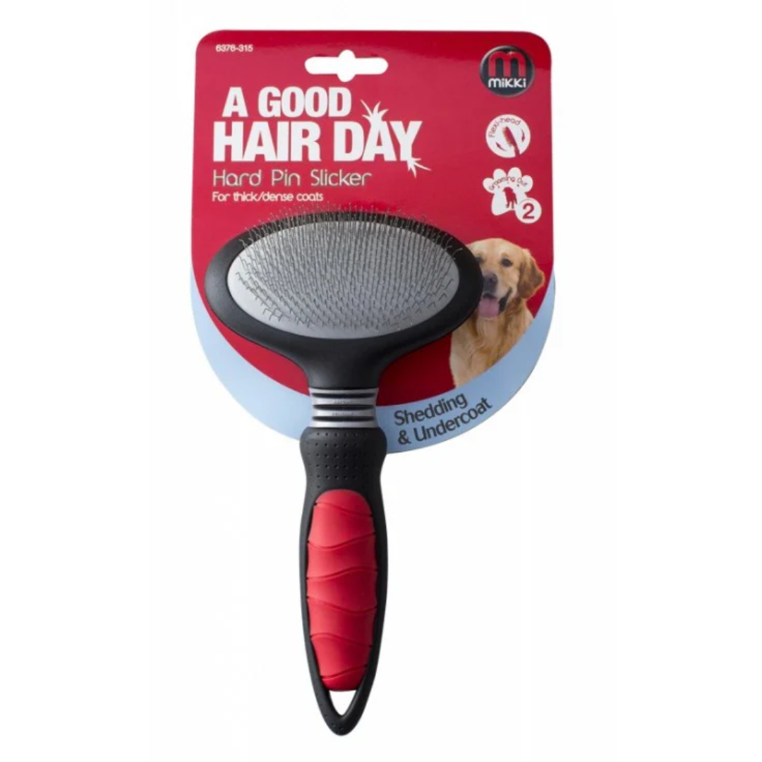 Hard Pin Slicker Brush For Dense Coats