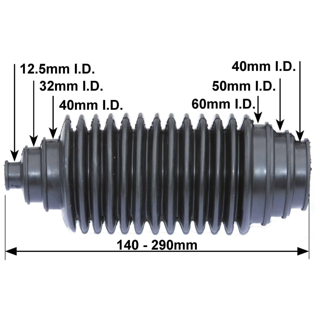 Universal Steering Rack Gaiter Black Available Online