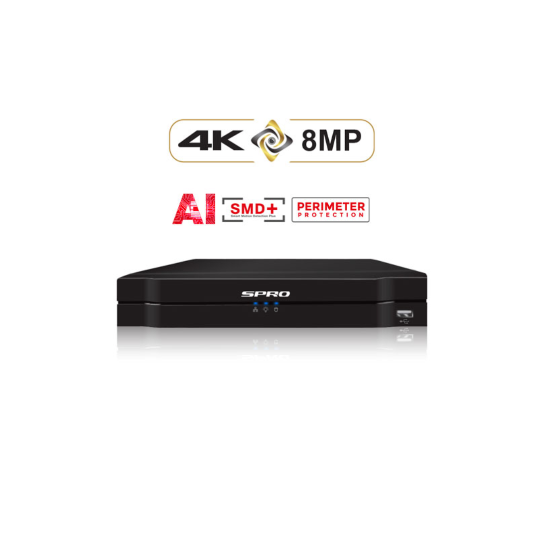 Buy SPRO 16 Channel 8MP 4K Ultra HD DVR Online