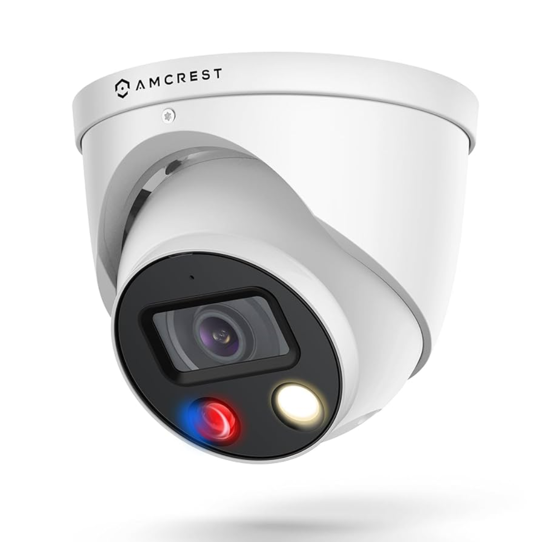 IP Security Dome Camera With Active Deterrence And 2-Way Audio