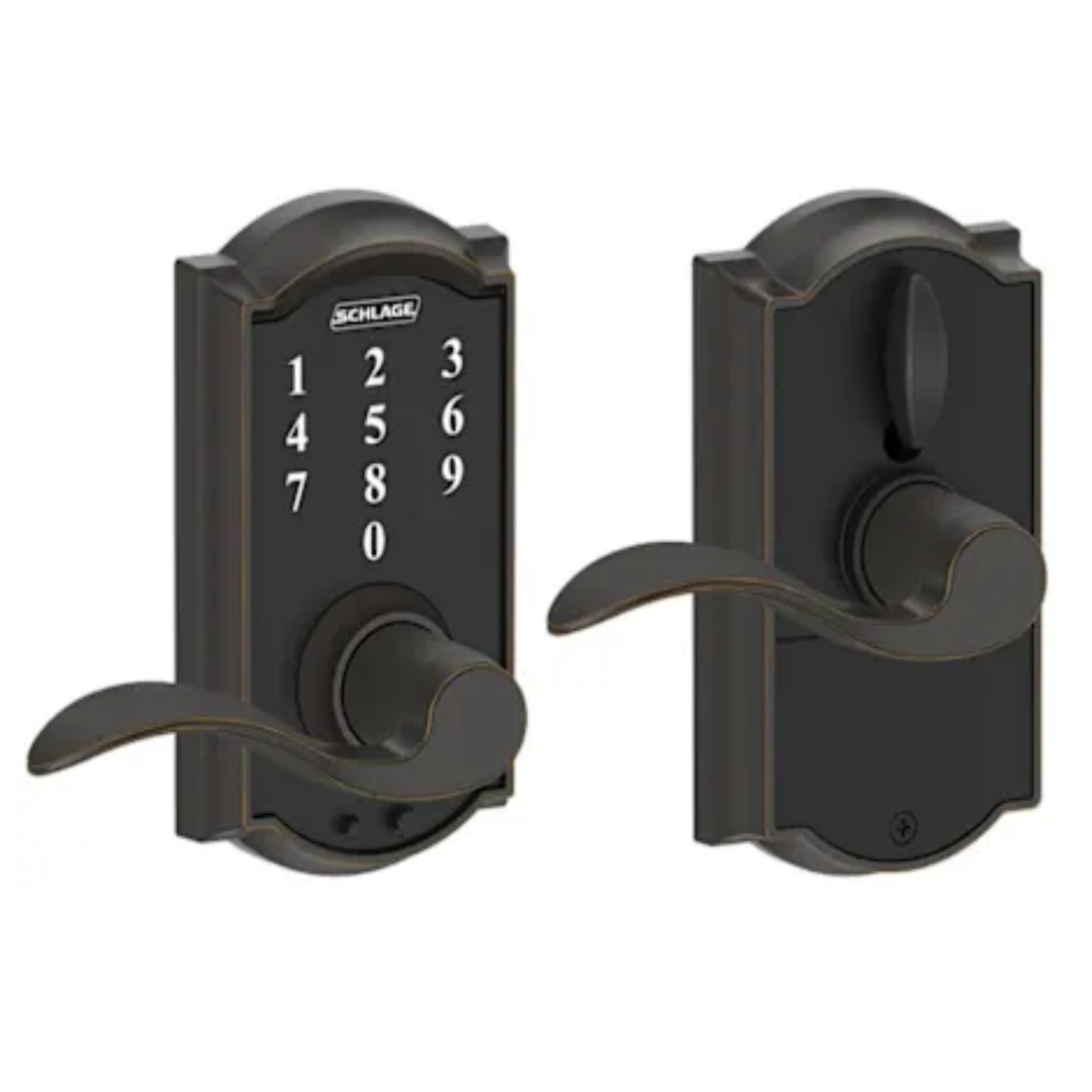 Schlage Camelot Keypad Entry Door Lock With Accent Lever