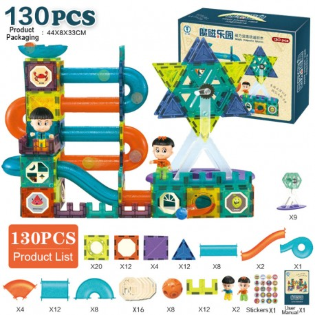 Magnetic Building Blocks Transparent Tile Ball Toy