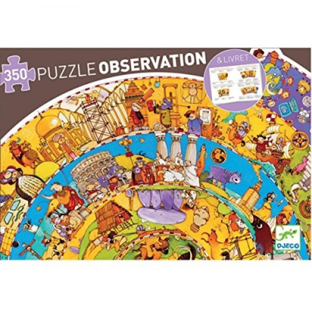 DJECO Observation Classic Puzzle Game History Edition