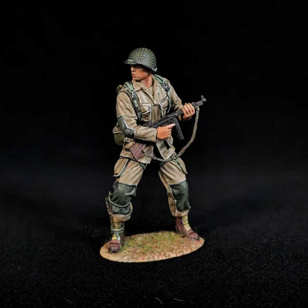 Army 101st Airborne With Tommy Gun Figure
