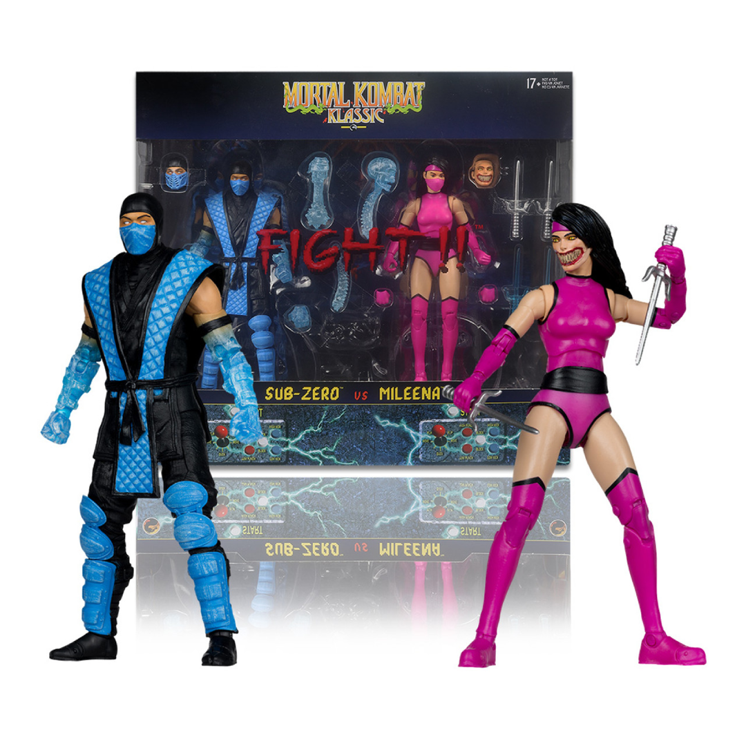 Sub-Zero Vs Mileena Deluxe Mortal Kombat Set