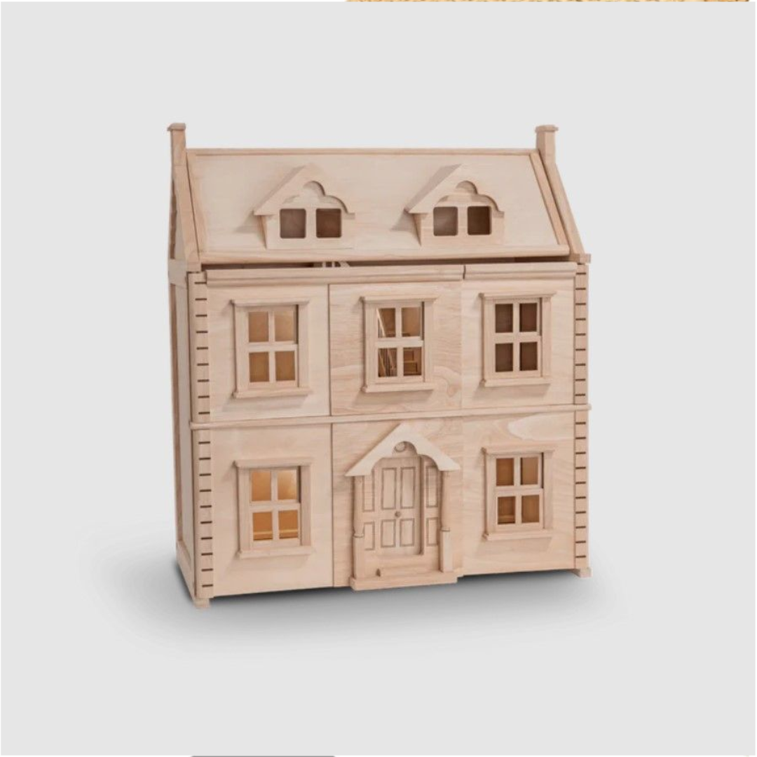 Victorian Wooden Dollhouse For Elegant Display