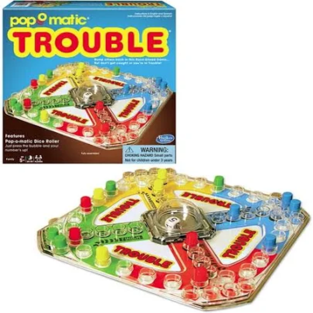 Classic Trouble Board Game Large Edition Fun Play