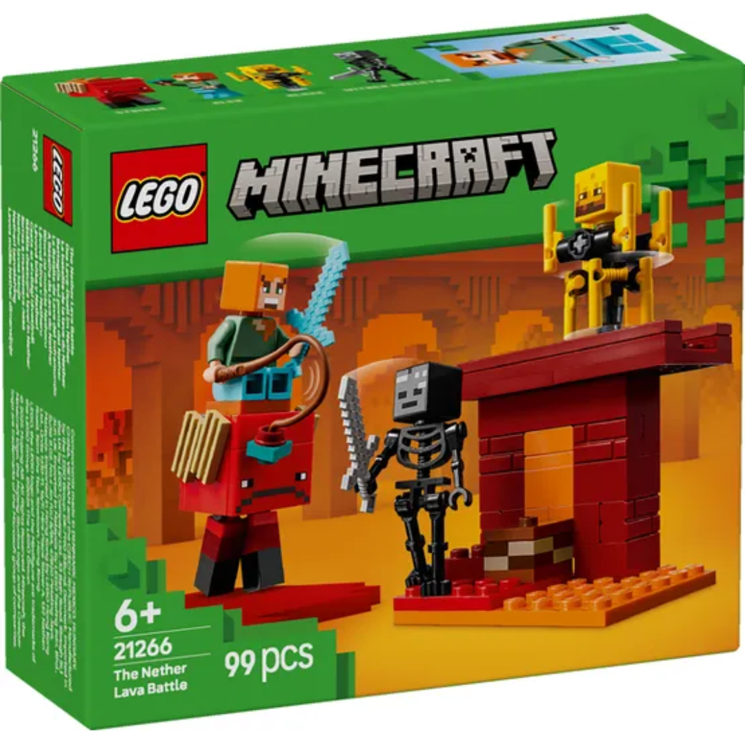 LEGO Minecraft The Nether Lava Battle Building Set