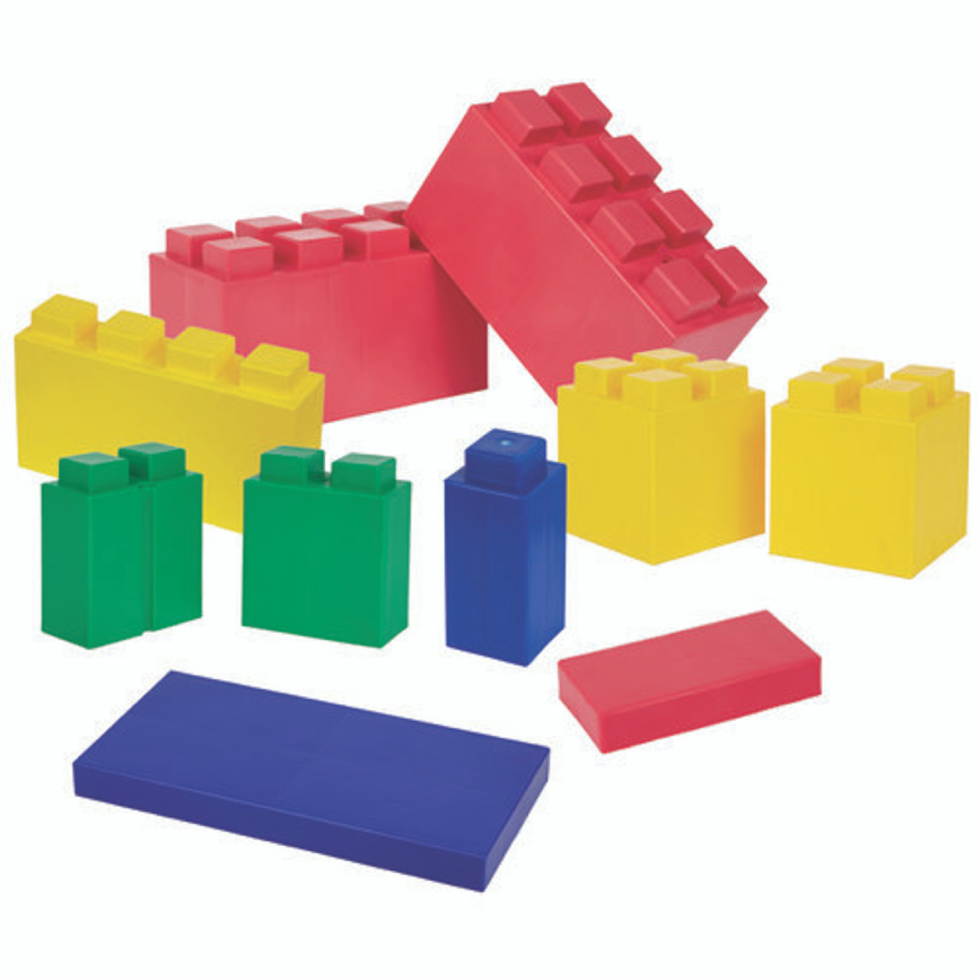 Kids Modular Blocks Play Pack With 50 Mixed Pieces