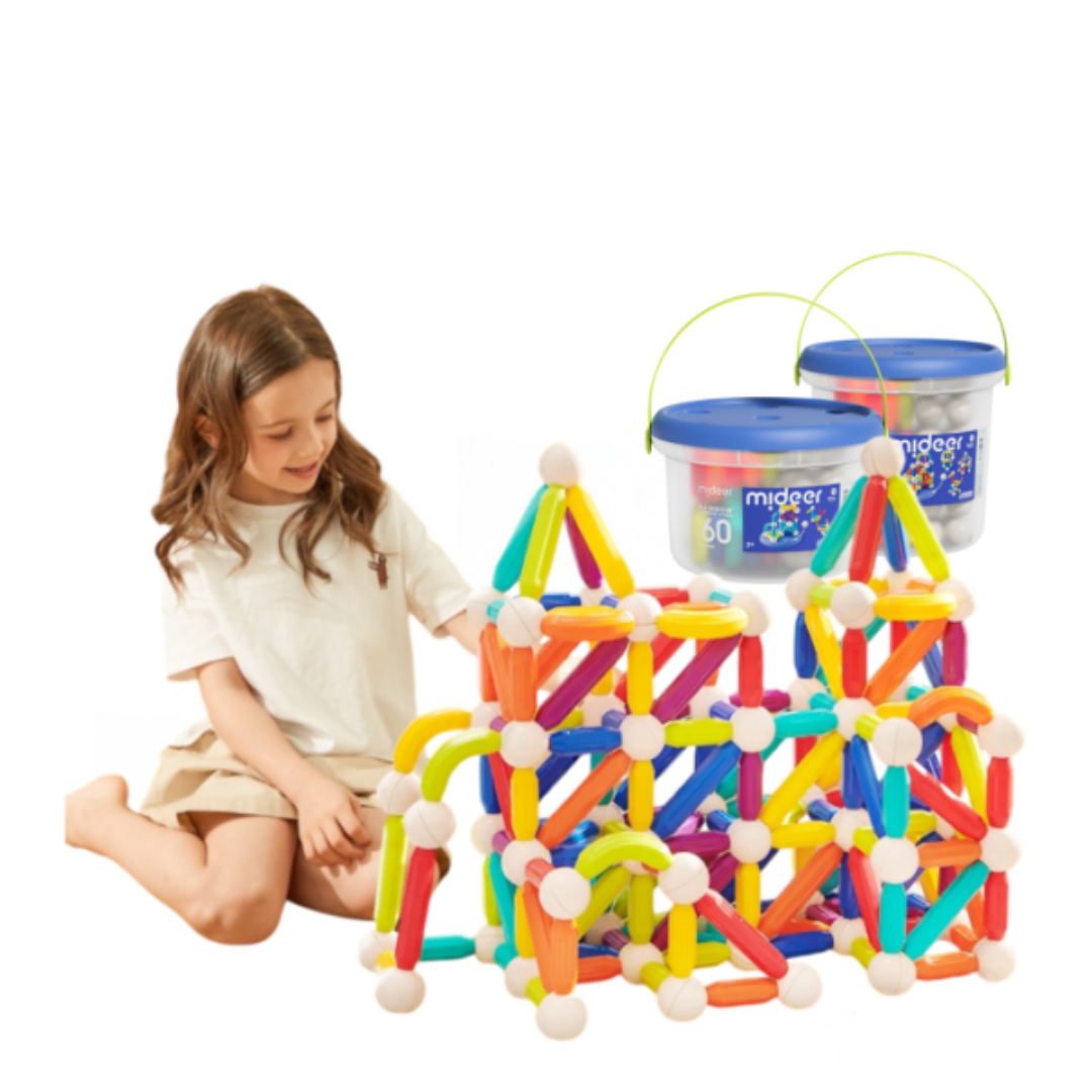 Mideer Rainbow Magnetic Construction Kit 3+