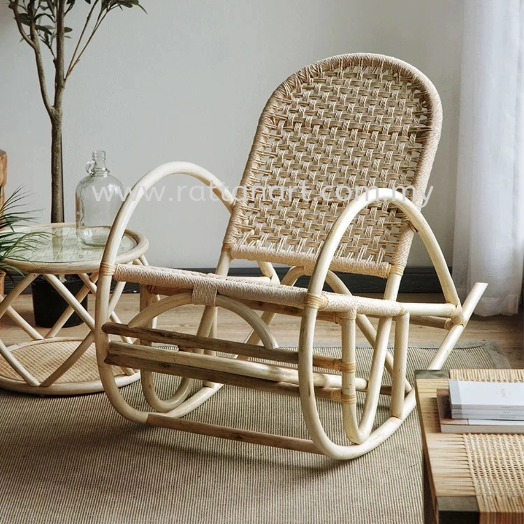 Paper Cord Rocking Chair For Relaxing Comfort