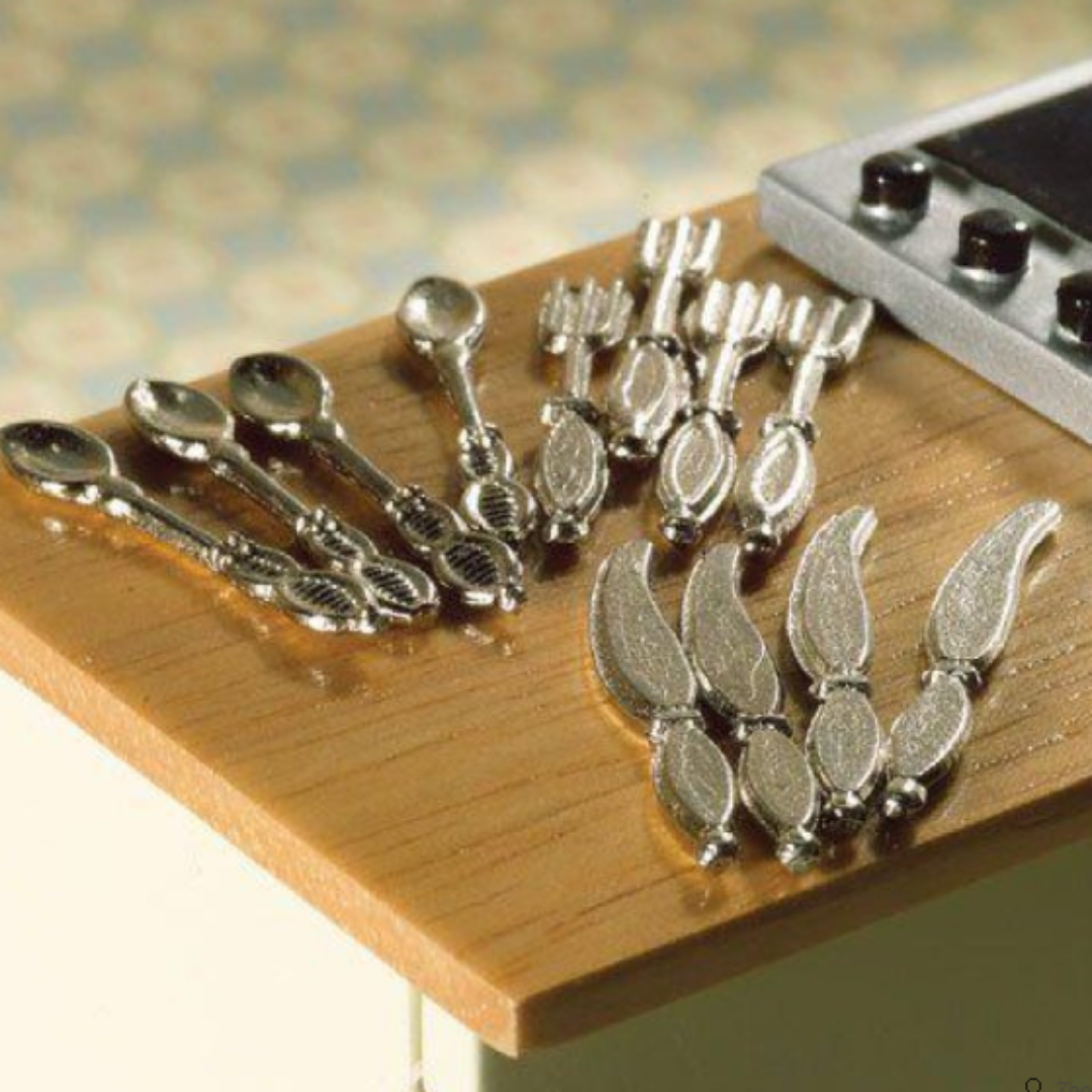Cutlery Set 12 Pcs Dolls House Accessories 4093