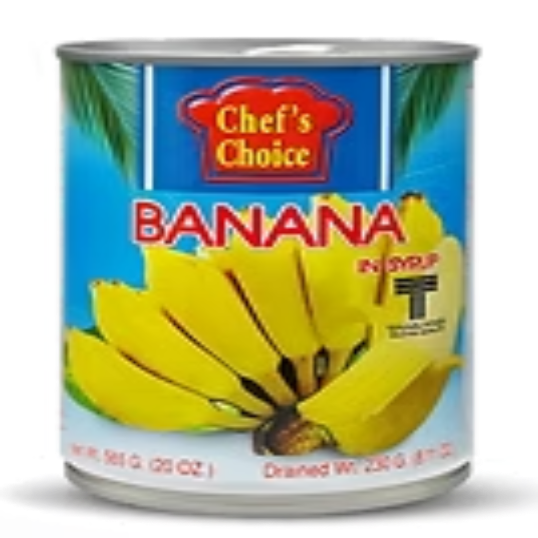 Canned Banana In Syrup For Sweet Treats