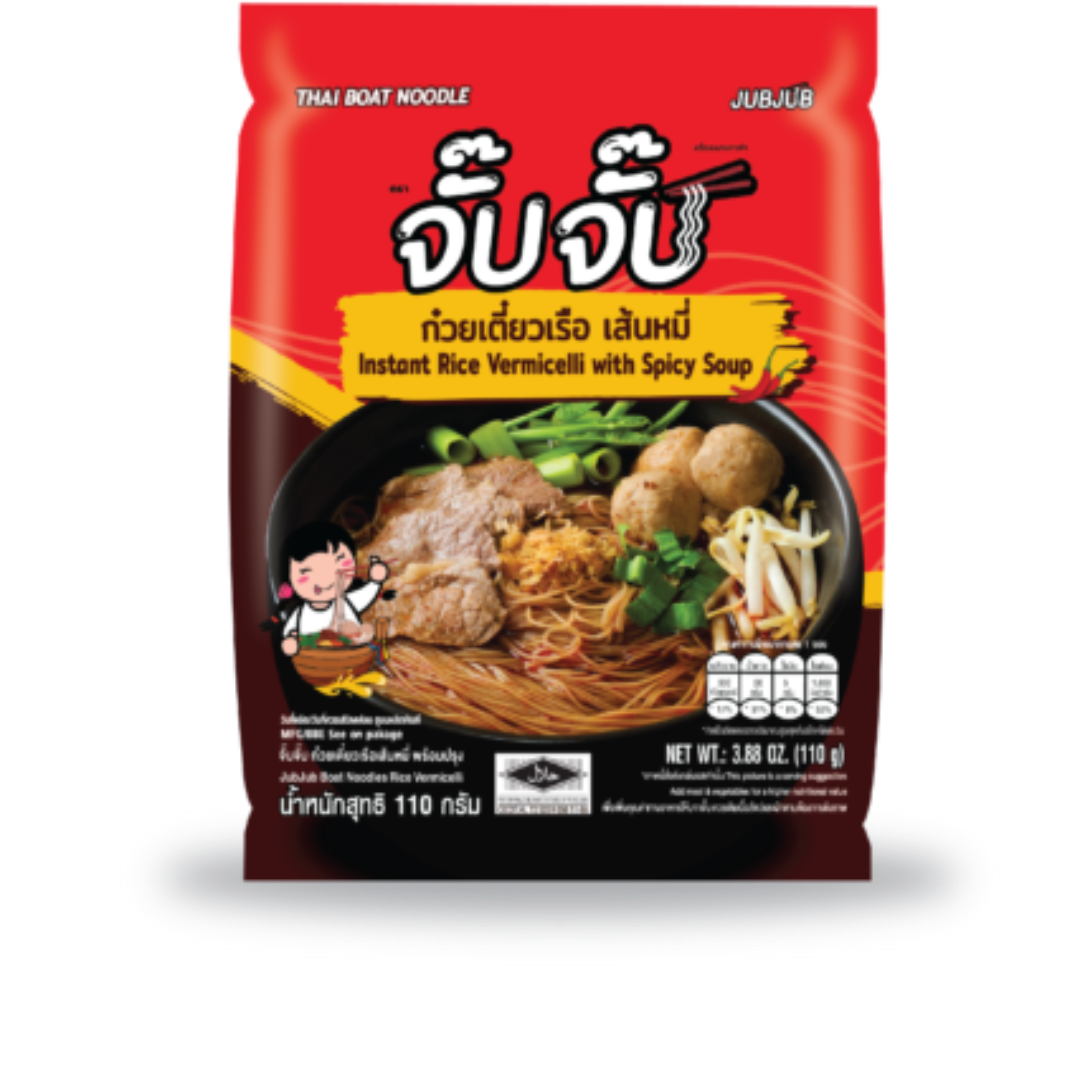 Instant Rice Vermicelli Boat Noodles With Spicy Soup