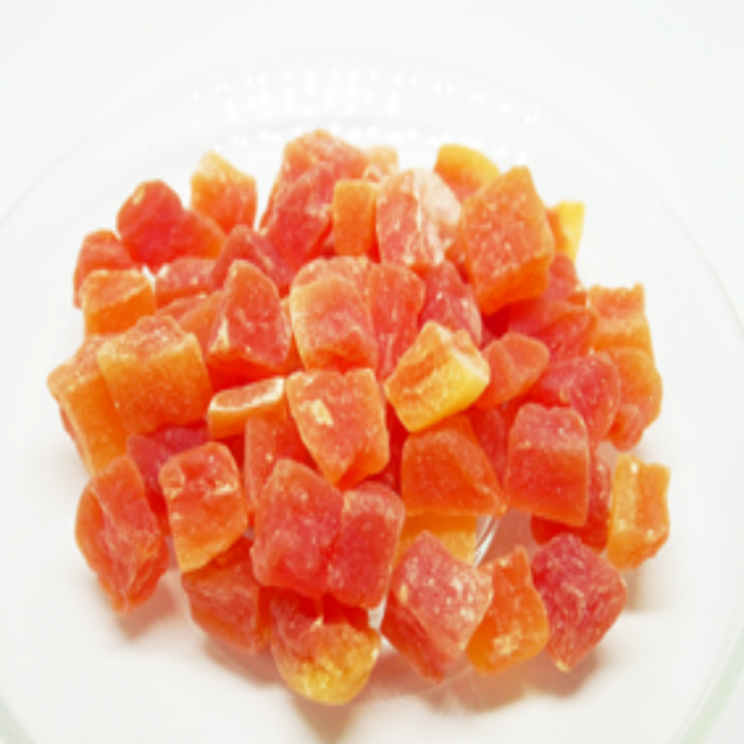 Dehydrated Papaya Dice Natural Sweet Snack