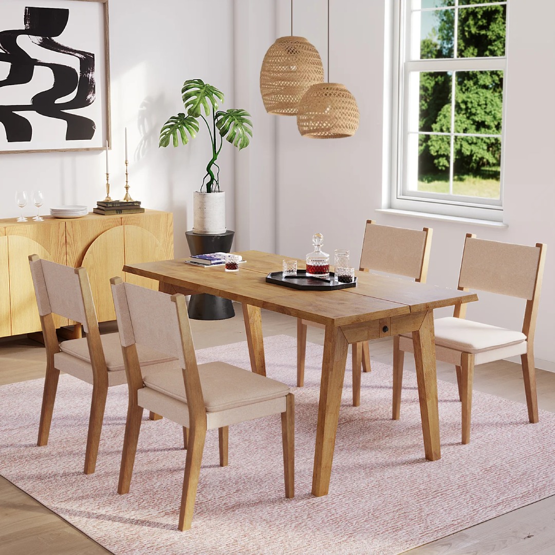 Extension Dining Table for Flexible Family Seating Comfort