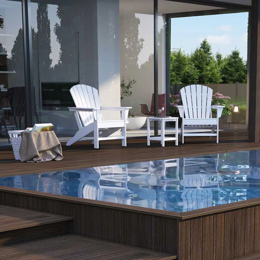 Backyard Duo Adirondack Chair Set for Outdoor Relaxing