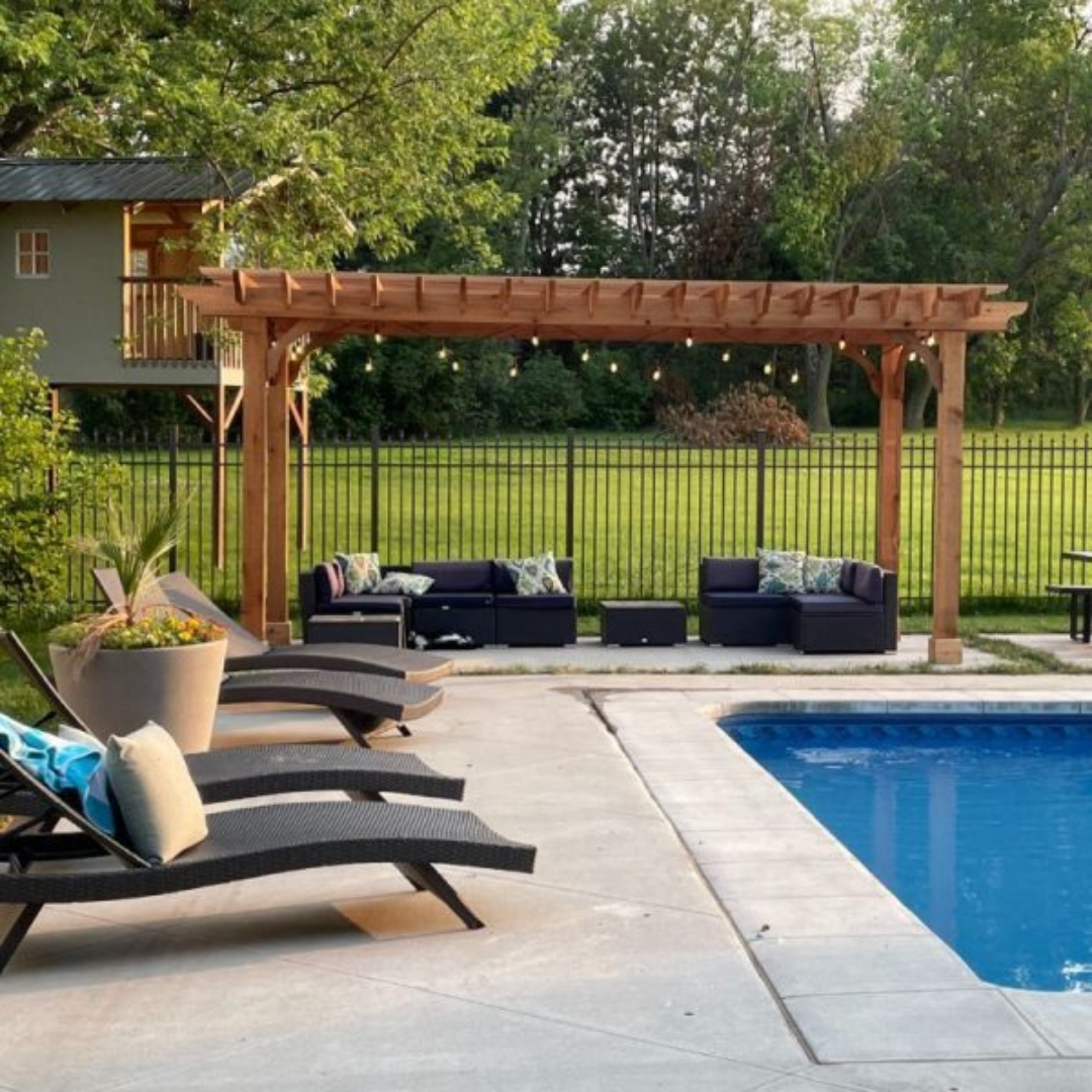 Big Kahuna 10×20 Wooden Pergola Kit for Grand Backyard Shade