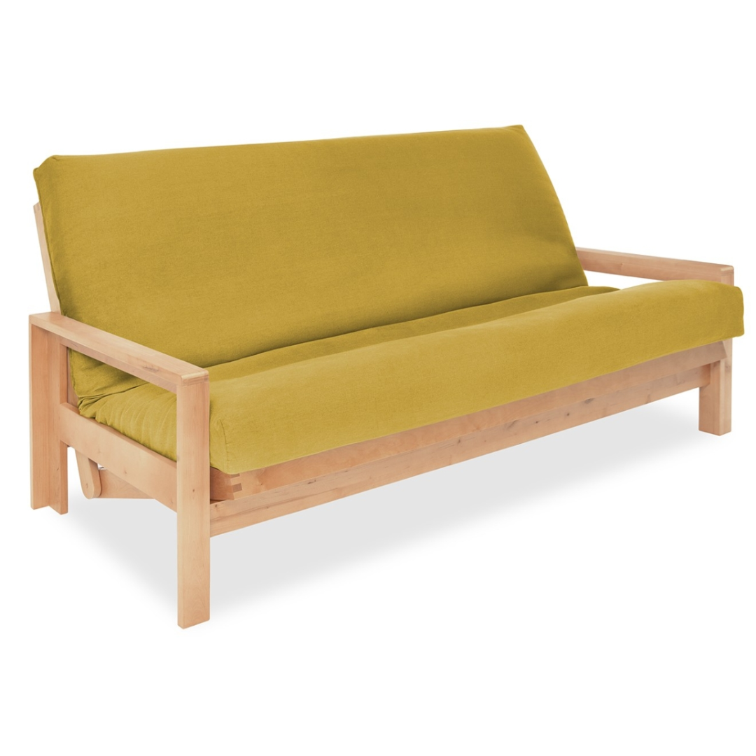 Cocoon 3 Seater Birch Futon Sofa Bed for Smart Space Saving