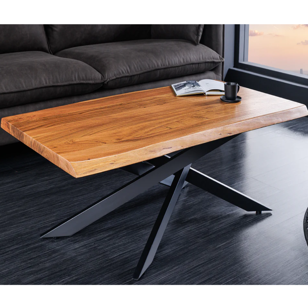 Monolith 110cm Acacia Coffee Table for Modern Luxury Décor