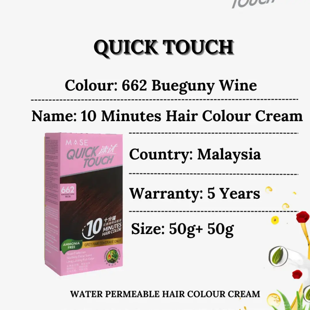 Burgundy Wine Hair Dye Instant Color Boost Malaysia